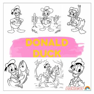 Donald Duck Kleurplaat